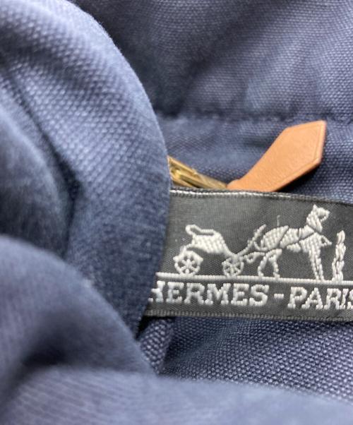 HERMES（エルメス）HERMES (エルメス) フールトゥMM トートバッグ ネイビー×ブラウンの古着・服飾アイテム
