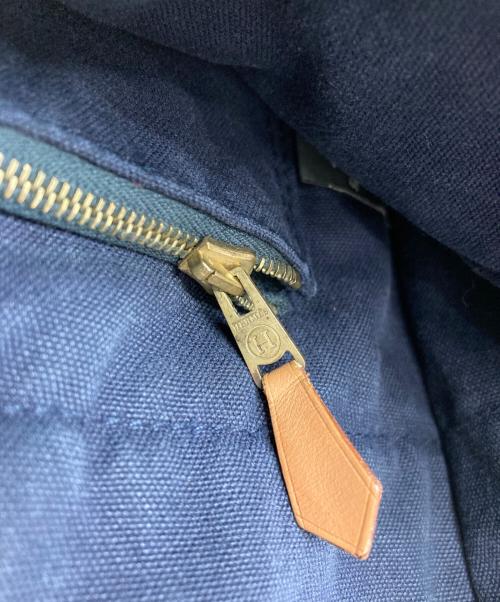 HERMES（エルメス）HERMES (エルメス) フールトゥMM トートバッグ ネイビー×ブラウンの古着・服飾アイテム