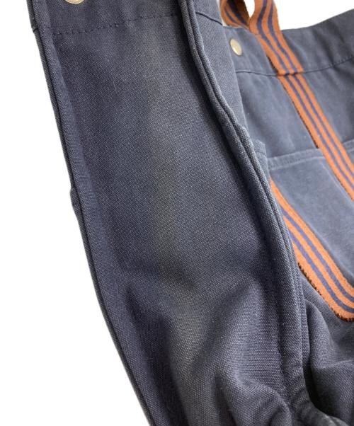 HERMES（エルメス）HERMES (エルメス) フールトゥMM トートバッグ ネイビー×ブラウンの古着・服飾アイテム