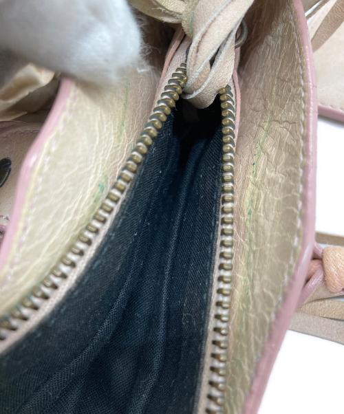 BALENCIAGA（バレンシアガ）BALENCIAGA (バレンシアガ) ザ ファースト 2WAYバッグ ベージュ×ピンクの古着・服飾アイテム
