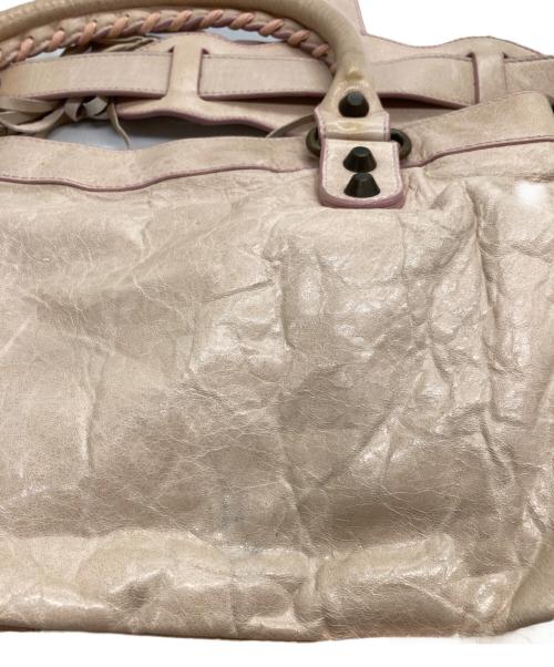 BALENCIAGA（バレンシアガ）BALENCIAGA (バレンシアガ) ザ ファースト 2WAYバッグ ベージュ×ピンクの古着・服飾アイテム