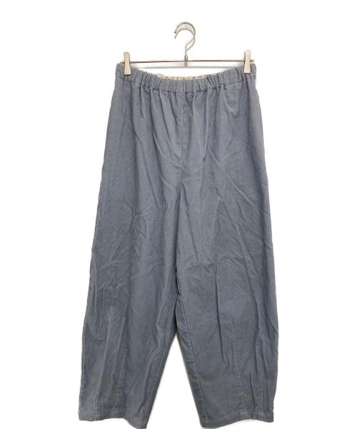 HUIS（ハウス）HUIS (ハウス) シャトルコーデュロイバルーンパンツ スカイブルー サイズ:Fの古着・服飾アイテム