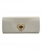 PRADAプラダ）の古着「SAFFIANO HEART 長財布」｜BIANCO (ホワイト)