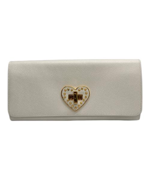 PRADA（プラダ）PRADA (プラダ) SAFFIANO HEART 長財布 BIANCO (ホワイト)の古着・服飾アイテム