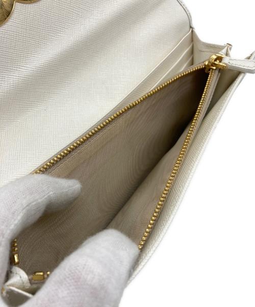 PRADA（プラダ）PRADA (プラダ) SAFFIANO HEART 長財布 BIANCO (ホワイト)の古着・服飾アイテム