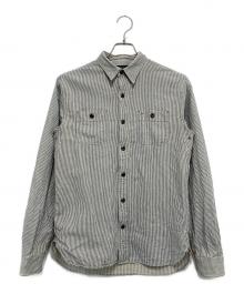 RRL（ダブルアールエル）の古着「ストライプシャツ」｜インディゴ×ホワイト