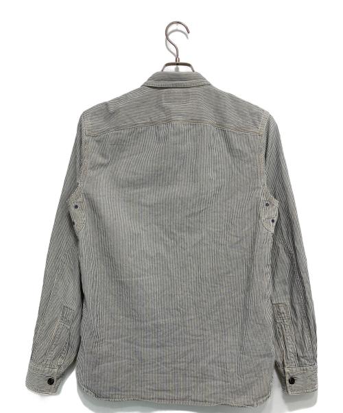 RRL（ダブルアールエル）RRL (ダブルアールエル) ストライプシャツ インディゴ×ホワイト サイズ:170/92Aの古着・服飾アイテム