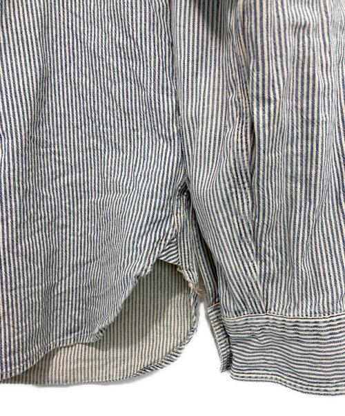 RRL（ダブルアールエル）RRL (ダブルアールエル) ストライプシャツ インディゴ×ホワイト サイズ:170/92Aの古着・服飾アイテム
