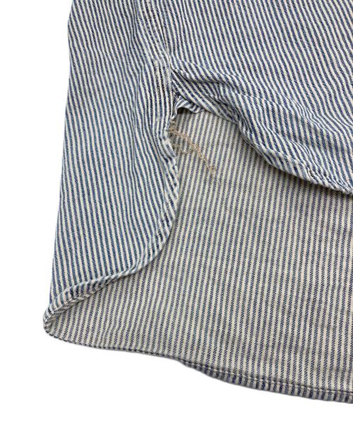 RRL（ダブルアールエル）RRL (ダブルアールエル) ストライプシャツ インディゴ×ホワイト サイズ:170/92Aの古着・服飾アイテム