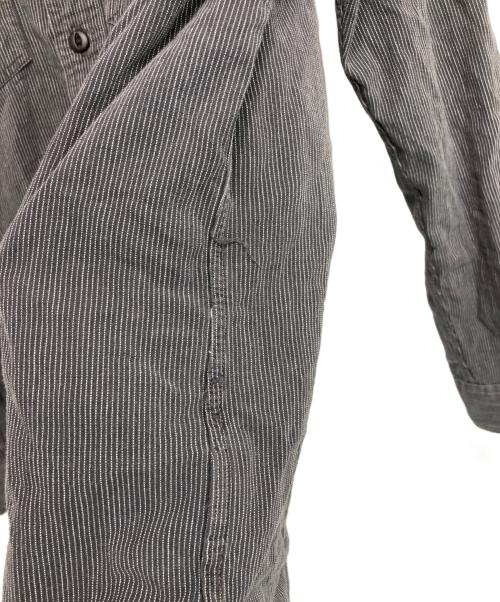 RRL（ダブルアールエル）RRL (ダブルアールエル) ストライプシャツ ブラック サイズ:170/92Aの古着・服飾アイテム
