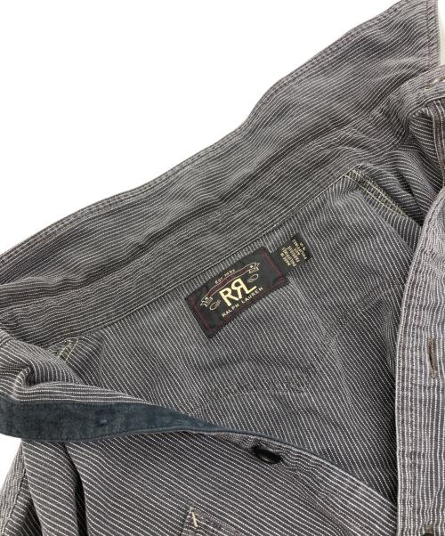 RRL（ダブルアールエル）RRL (ダブルアールエル) ストライプシャツ ブラック サイズ:170/92Aの古着・服飾アイテム