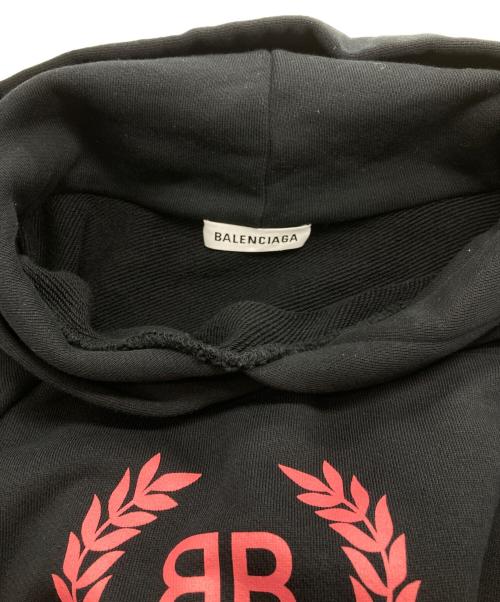 BALENCIAGA（バレンシアガ）BALENCIAGA (バレンシアガ) BBロゴ フーディー ブラック サイズ:Sの古着・服飾アイテム