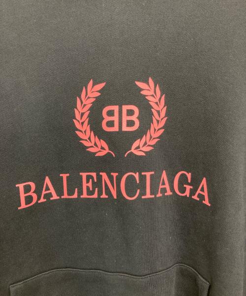 BALENCIAGA（バレンシアガ）BALENCIAGA (バレンシアガ) BBロゴ フーディー ブラック サイズ:Sの古着・服飾アイテム
