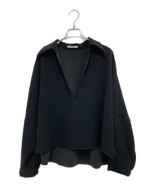 Plage（プラージュ）の古着「GEORGETTE SKIPPER ブラウス」｜ブラック