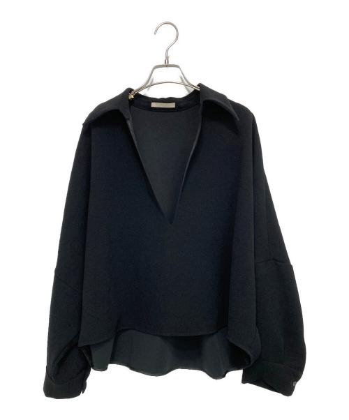 Plage（プラージュ）Plage (プラージュ) GEORGETTE SKIPPER ブラウス ブラック サイズ:-の古着・服飾アイテム