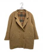 Burberry'sバーバリーズ）の古着「ノバチェック ウールダブルコート」｜キャメル