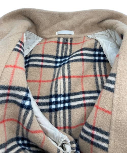 Burberry's（バーバリーズ）Burberry's (バーバリーズ) ノバチェック ウールダブルコート キャメル サイズ:17の古着・服飾アイテム