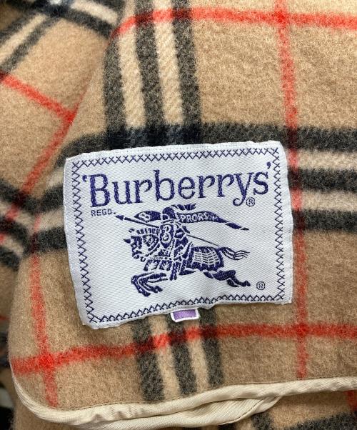 Burberry's（バーバリーズ）Burberry's (バーバリーズ) ノバチェック ウールダブルコート キャメル サイズ:17の古着・服飾アイテム