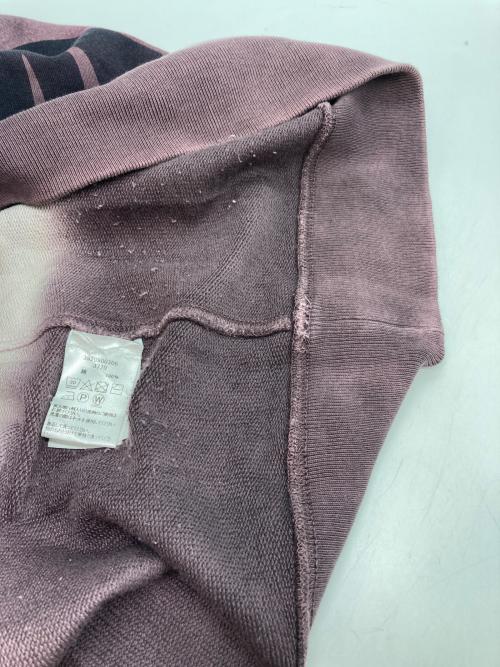 DRIES VAN NOTEN（ドリスヴァンノッテン）DRIES VAN NOTEN (ドリスヴァンノッテン) パームツリー プリントスウェットパーカー パープル×ブラック サイズ:LARGEの古着・服飾アイテム