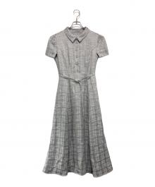 HER LIP TO（ハーリップトゥ）の古着「Annecy Belted Dress アヌシーベルトドレス」｜ピンク