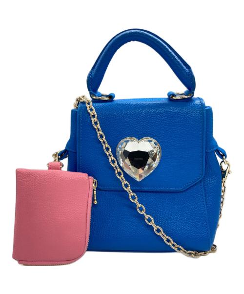 PAMEO POSE（パメオポーズ）PAMEO POSE (パメオポーズ) Meta Heart Multi Bag ブルー×ピンクの古着・服飾アイテム