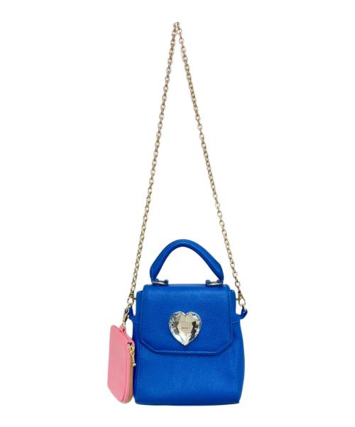 PAMEO POSE（パメオポーズ）PAMEO POSE (パメオポーズ) Meta Heart Multi Bag ブルー×ピンクの古着・服飾アイテム