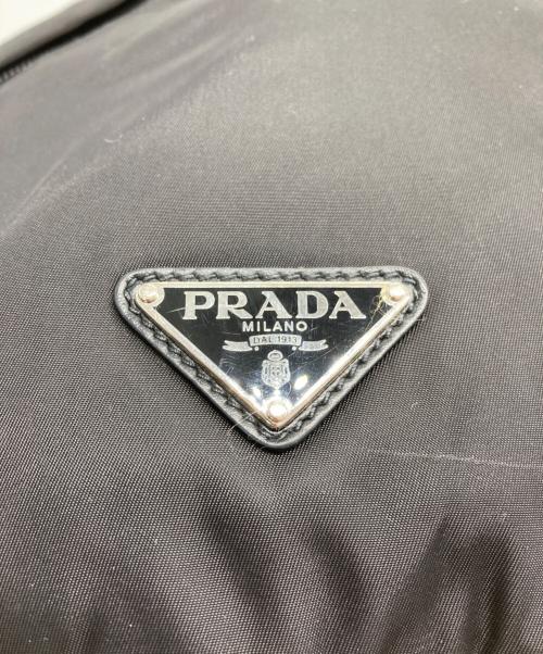 PRADA（プラダ）PRADA (プラダ) Re-Nylon ナイロンショルダーバッグ ブラックの古着・服飾アイテム