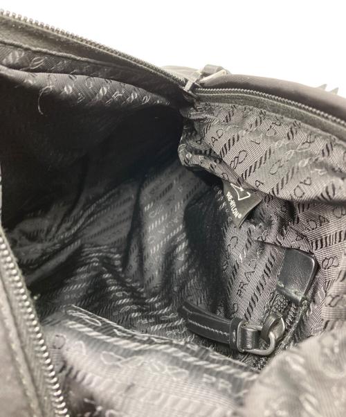 PRADA（プラダ）PRADA (プラダ) Re-Nylon ナイロンショルダーバッグ ブラックの古着・服飾アイテム