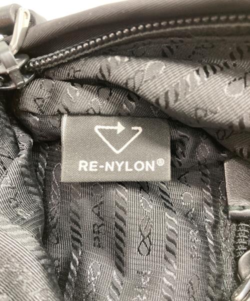 PRADA（プラダ）PRADA (プラダ) Re-Nylon ナイロンショルダーバッグ ブラックの古着・服飾アイテム