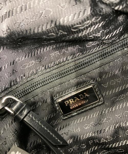 PRADA（プラダ）PRADA (プラダ) Re-Nylon ナイロンショルダーバッグ ブラックの古着・服飾アイテム