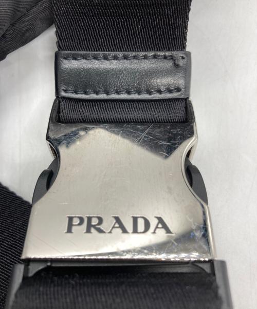 PRADA（プラダ）PRADA (プラダ) Re-Nylon ナイロンショルダーバッグ ブラックの古着・服飾アイテム