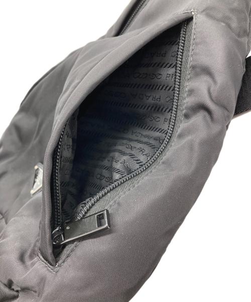 PRADA（プラダ）PRADA (プラダ) Re-Nylon ナイロンショルダーバッグ ブラックの古着・服飾アイテム