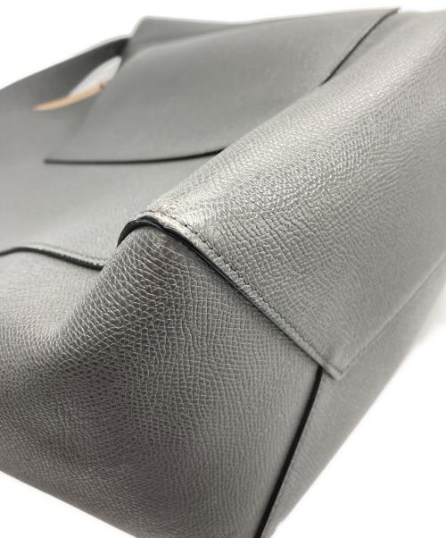 Valextra（ヴァレクストラ）Valextra (ヴァレクストラ) バケット トートバッグ グレーの古着・服飾アイテム