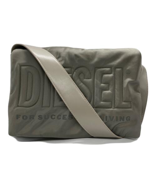 DIESEL（ディーゼル）DIESEL (ディーゼル) ナイロン2WAYショルダーバッグ グレーの古着・服飾アイテム