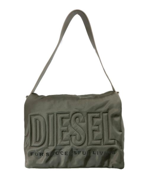 DIESEL（ディーゼル）DIESEL (ディーゼル) ナイロン2WAYショルダーバッグ グレーの古着・服飾アイテム
