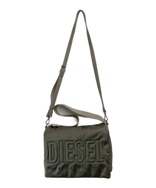 DIESEL（ディーゼル）DIESEL (ディーゼル) ナイロン2WAYショルダーバッグ グレーの古着・服飾アイテム