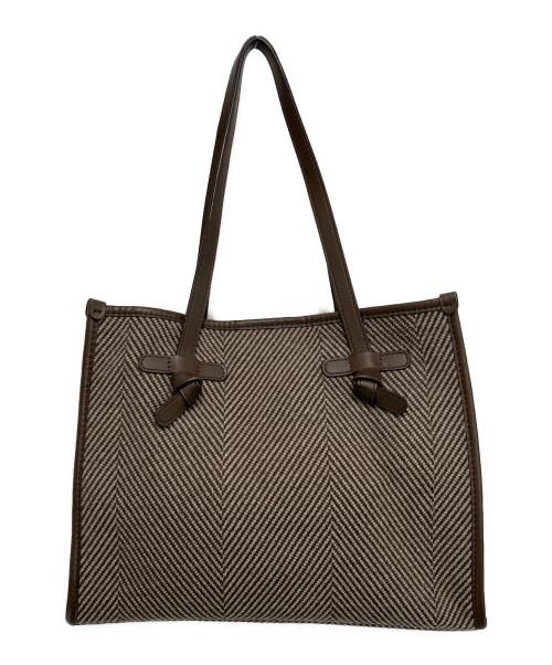 GIANNI CHIARINI（ジャンニ キアリーニ）GIANNI CHIARINI (ジャンニ キアリーニ) MAECELLA トートバッグ ブラウンの古着・服飾アイテム
