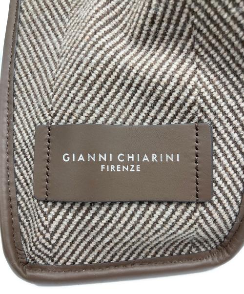 GIANNI CHIARINI（ジャンニ キアリーニ）GIANNI CHIARINI (ジャンニ キアリーニ) MAECELLA トートバッグ ブラウンの古着・服飾アイテム