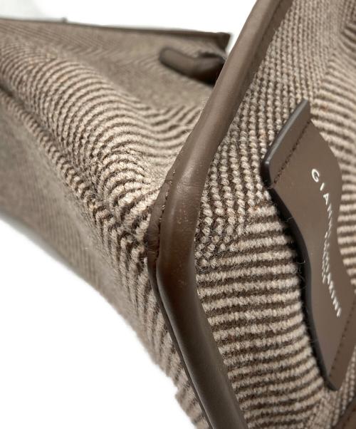GIANNI CHIARINI（ジャンニ キアリーニ）GIANNI CHIARINI (ジャンニ キアリーニ) MAECELLA トートバッグ ブラウンの古着・服飾アイテム