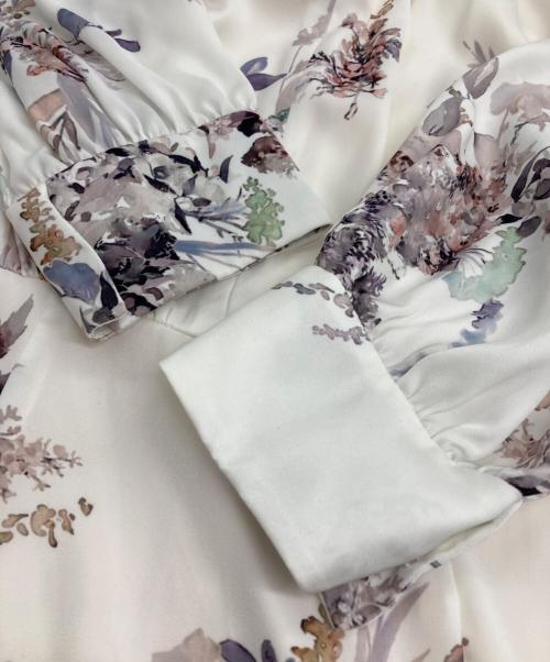 HER LIP TO（ハーリップトゥ）HER LIP TO (ハーリップトゥ) French Bouquet Puff Sleeve Dress ホワイト サイズ:Mの古着・服飾アイテム