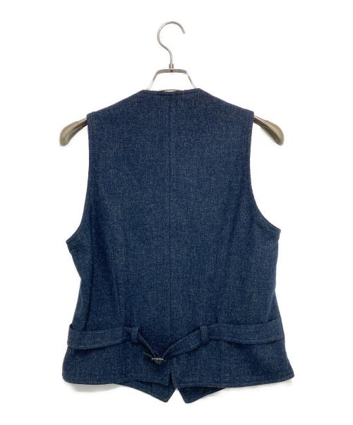 LARDINI（ラルディーニ）LARDINI (ラルディーニ) ブートニエール付　ウールジレ ネイビー サイズ:46の古着・服飾アイテム