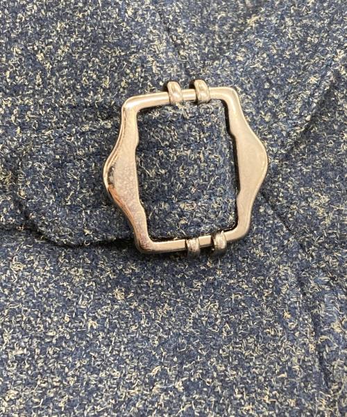 LARDINI（ラルディーニ）LARDINI (ラルディーニ) ブートニエール付　ウールジレ ネイビー サイズ:46の古着・服飾アイテム
