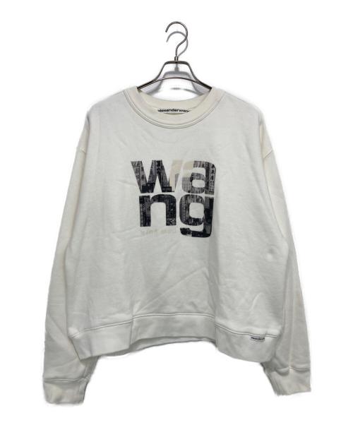 ALEXANDER WANG（アレキサンダー・ワン）ALEXANDER WANG (アレキサンダー・ワン) プリントスウェット ホワイト サイズ:Lの古着・服飾アイテム