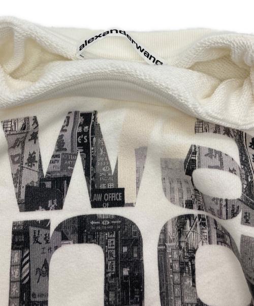 ALEXANDER WANG（アレキサンダー・ワン）ALEXANDER WANG (アレキサンダー・ワン) プリントスウェット ホワイト サイズ:Lの古着・服飾アイテム