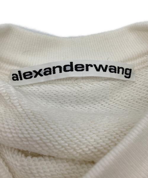 ALEXANDER WANG（アレキサンダー・ワン）ALEXANDER WANG (アレキサンダー・ワン) プリントスウェット ホワイト サイズ:Lの古着・服飾アイテム