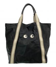 ANYA HINDMARCH（アニヤ・ハインドマーチ）の古着「Shopping Tote Eyes in ECONYL」｜ブラック