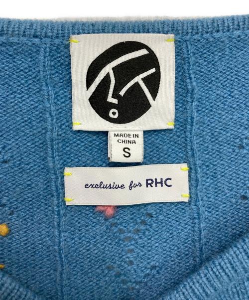 RHC Ron Herman（アールエイチシー ロンハーマン）RHC Ron Herman (アールエイチシー ロンハーマン) YANYAN (ヤンヤン) daisy shrug cropped cardigan ブルー サイズ:Sの古着・服飾アイテム