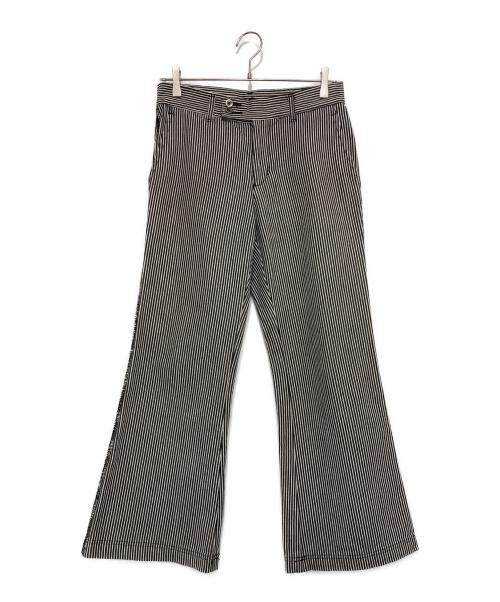 tricot COMME des GARCONS（トリココムデギャルソン）tricot COMME des GARCONS (トリココムデギャルソン) ヒッコリーパンツ ブラック×ホワイト サイズ:Mの古着・服飾アイテム
