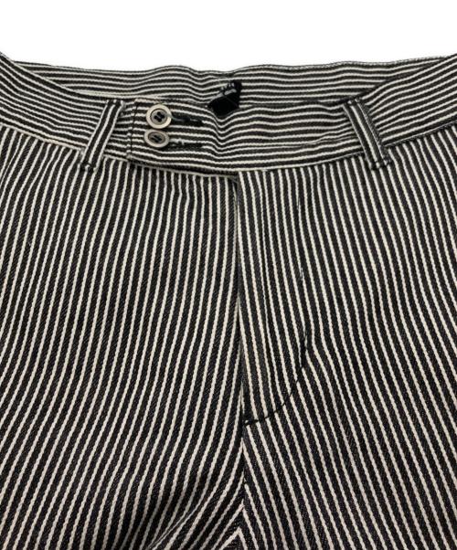 tricot COMME des GARCONS（トリココムデギャルソン）tricot COMME des GARCONS (トリココムデギャルソン) ヒッコリーパンツ ブラック×ホワイト サイズ:Mの古着・服飾アイテム