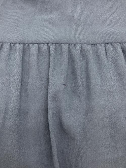 BLUE LABEL CRESTBRIDGE（ブルーレーベルクレストブリッジ）BLUE LABEL CRESTBRIDGE (ブルーレーベルクレストブリッジ) ギャザーティアードワンピース ブルー サイズ:36の古着・服飾アイテム